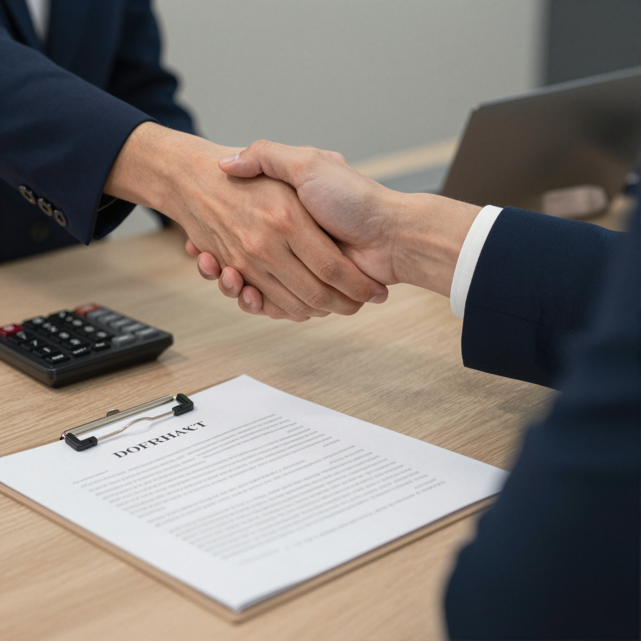 Business meeting vetting a wholesale buyer